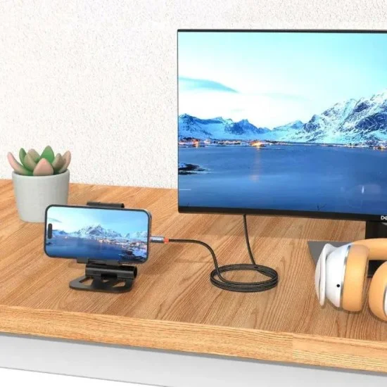 Porodo Woven Cable Type-C To Hdmi - Black